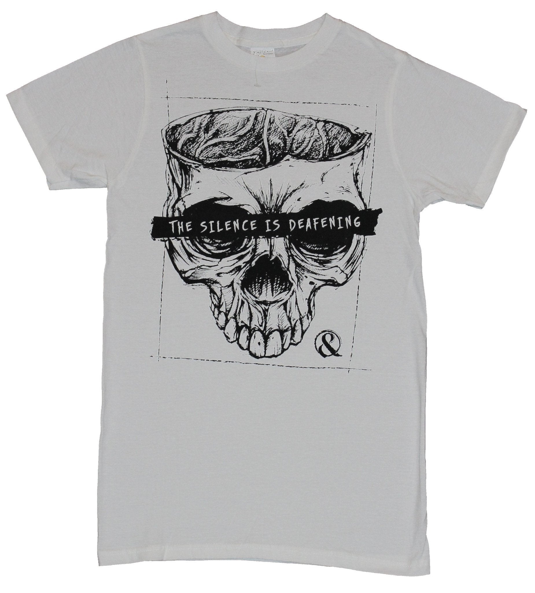 Of Mice and Men Mens T-Shirt - The Silence is Deafening Skull Face