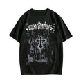 Vintage Goth Men Cross Letter Graphic Tee, Sweatshirt, Hoodie Gift For Women Top Womenswear Underwear Cotton Polyester Streetwear
