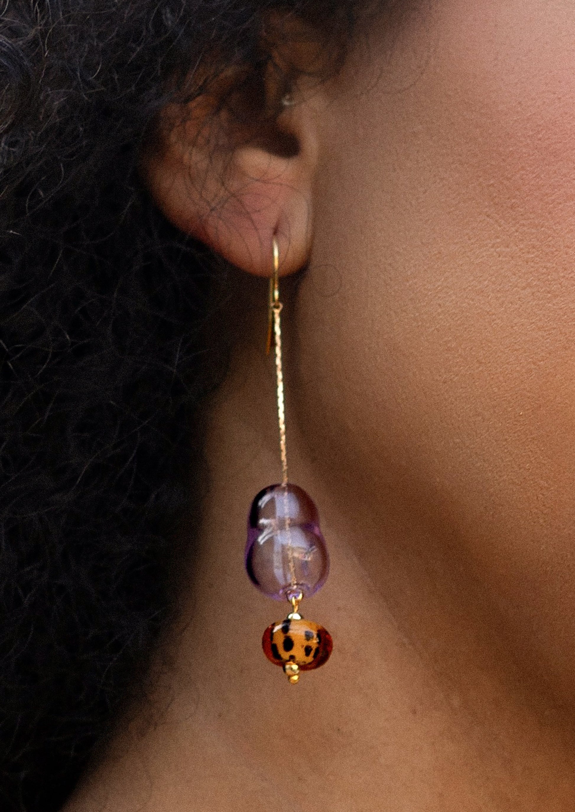 Medusa Glass Earrings