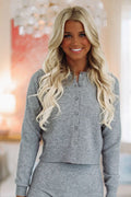 Playday Knit Cardigan - Heather Grey