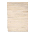 Beige and Azure Recycled Cotton Area Rug from India 3x4.5 'Subdued Style'