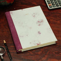 Recycled Paper Journal in White from Mexico 'Rosy Rain'