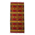 Unique Zapotec Wool Area Rug 2.5 X 10 'Lavish Earth'