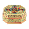 Small Hand Painted Jewelry or Trinket Box from India 'Persian Shield'