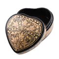 Black and Gold Papier Mache Decorative Box from India 'Royal Grandeur'