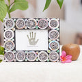 3x5 Recycled Paper Circle Motif Photo Frame from Bali 'Memory Circles'