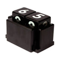 Handcrafted Marble and Wood Perpetual Desk Calendar in Black 'Eternal Time'
