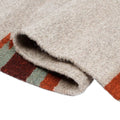 Handwoven Geometric Grey and Brown Zapotec Wool Runner 2x6 'Chocolate Gleams'