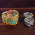 Romantic Spring-Themed Papier Mache Heart Decorative Box 'The Romantic Spring'