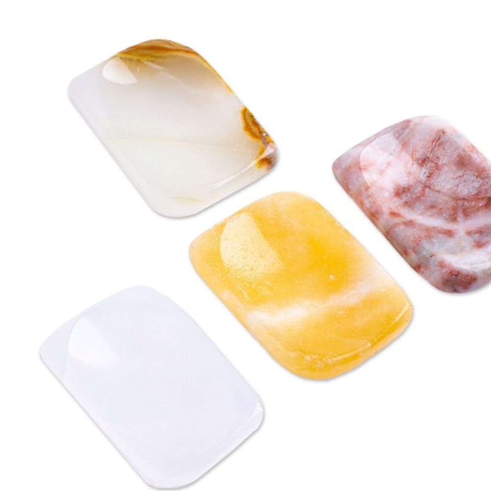 Set of 2 Geometric Reclaimed Marble Stress-Relieving Stones 'Intense Relief'