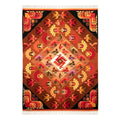 Hand-Woven Wool Bird and Butterfly Themed Area Rug 4x5 'Andean Fauna'
