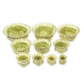 Set of 10 Handcrafted Star Natural Fiber Nesting Baskets 'Convenient Stars'