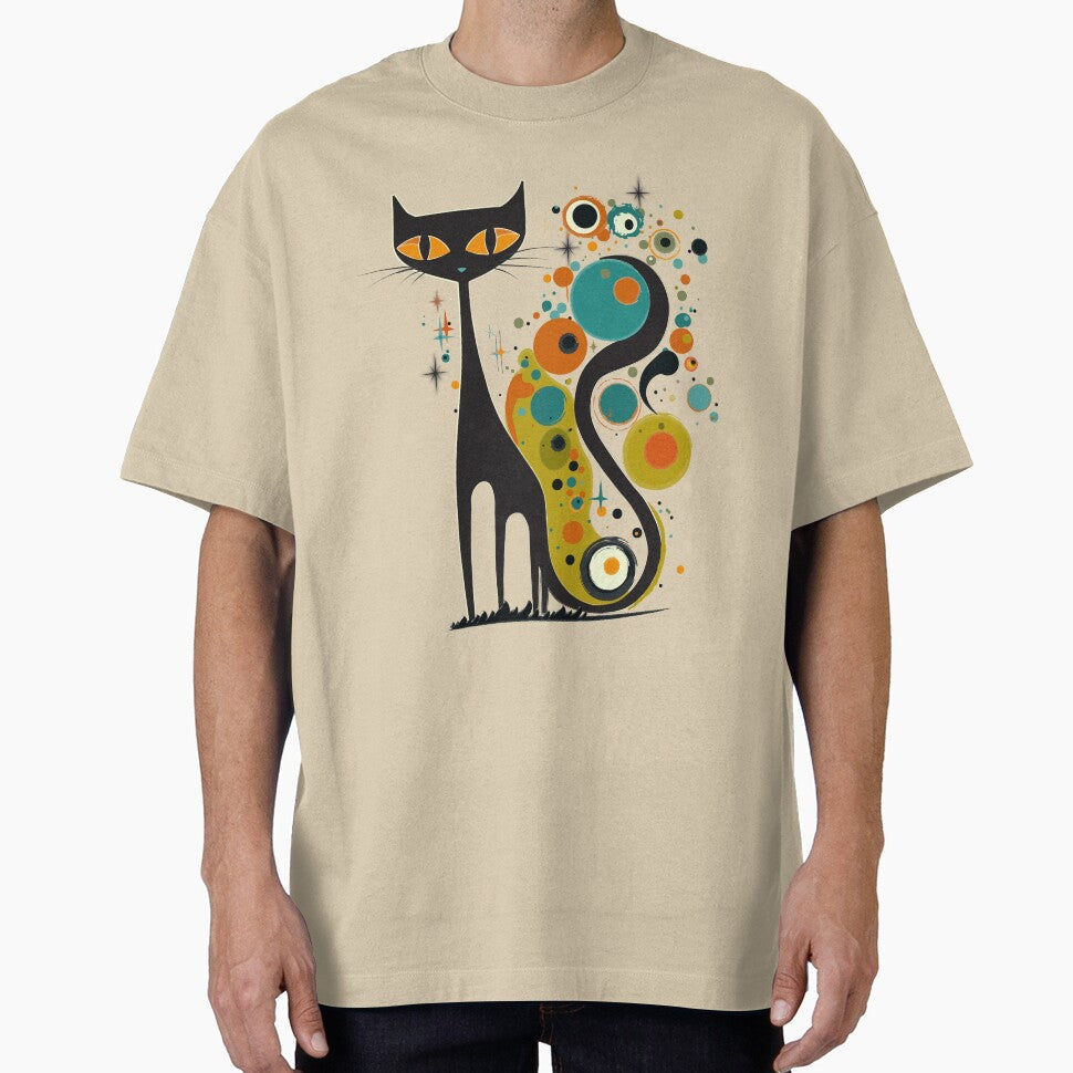Mid Century Modern Atomic Cat, Retro Black Cat, MCM, Kandinsky Style by BrightStreet Unisex T-shirt, Sweatshirt, Hoodie, Long Sleeve Tee