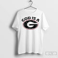 Premium God Is A Georgia Bulldogs Logo T Shirts Unisex T-shirt, Sweatshirt, Hoodie, Long Sleeve Tee